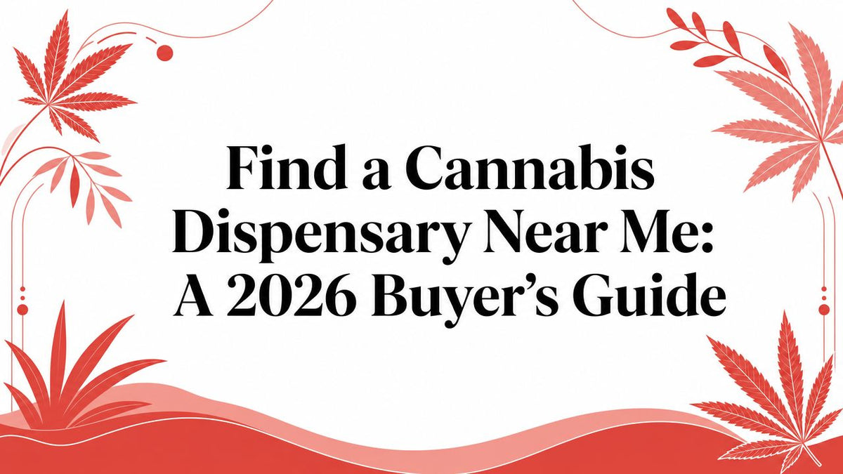 Find a Cannabis Dispensary Near Me: A 2026 Buyer's Guide