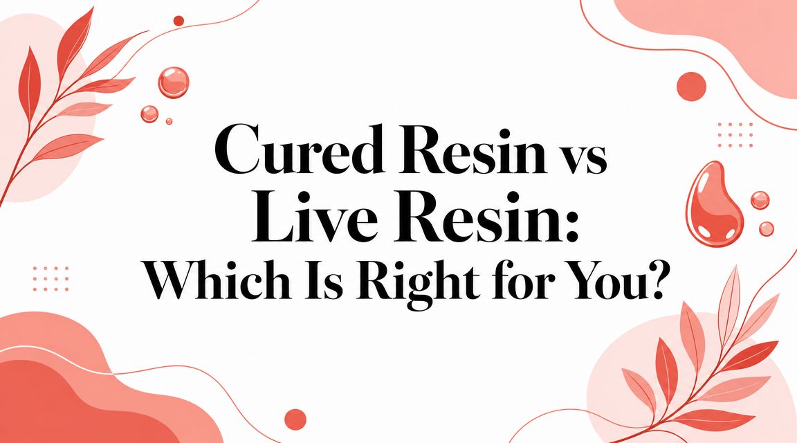 Cured Resin vs Live Resin: Which Is Right for You?