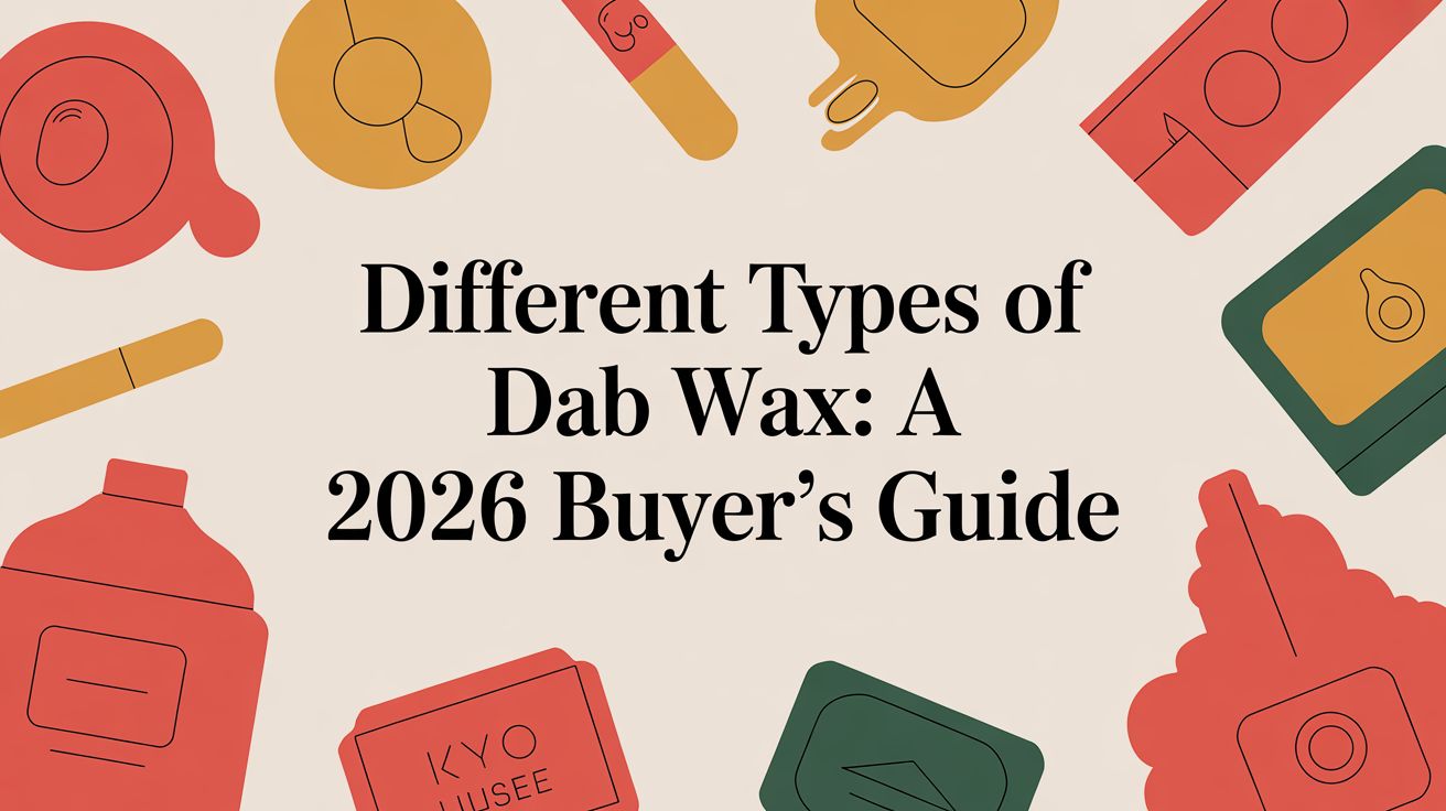 Different Types of Dab Wax: A 2026 Buyer's Guide
