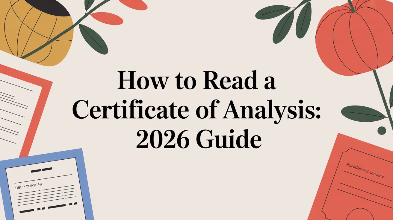 How to Read a Certificate of Analysis: 2026 Guide