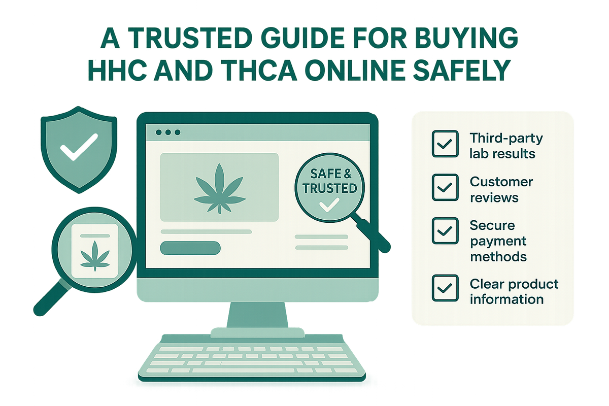 Trusted guide for buying HHC and THCA online safely