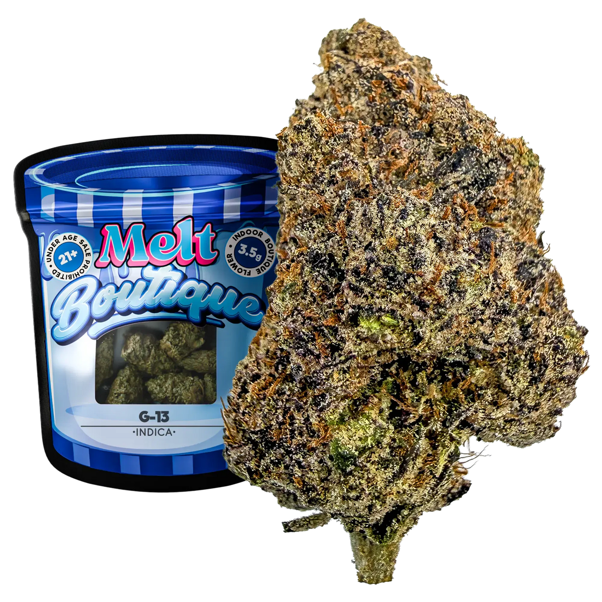 G-13 Indica THCA flower 3.5g by Melt
