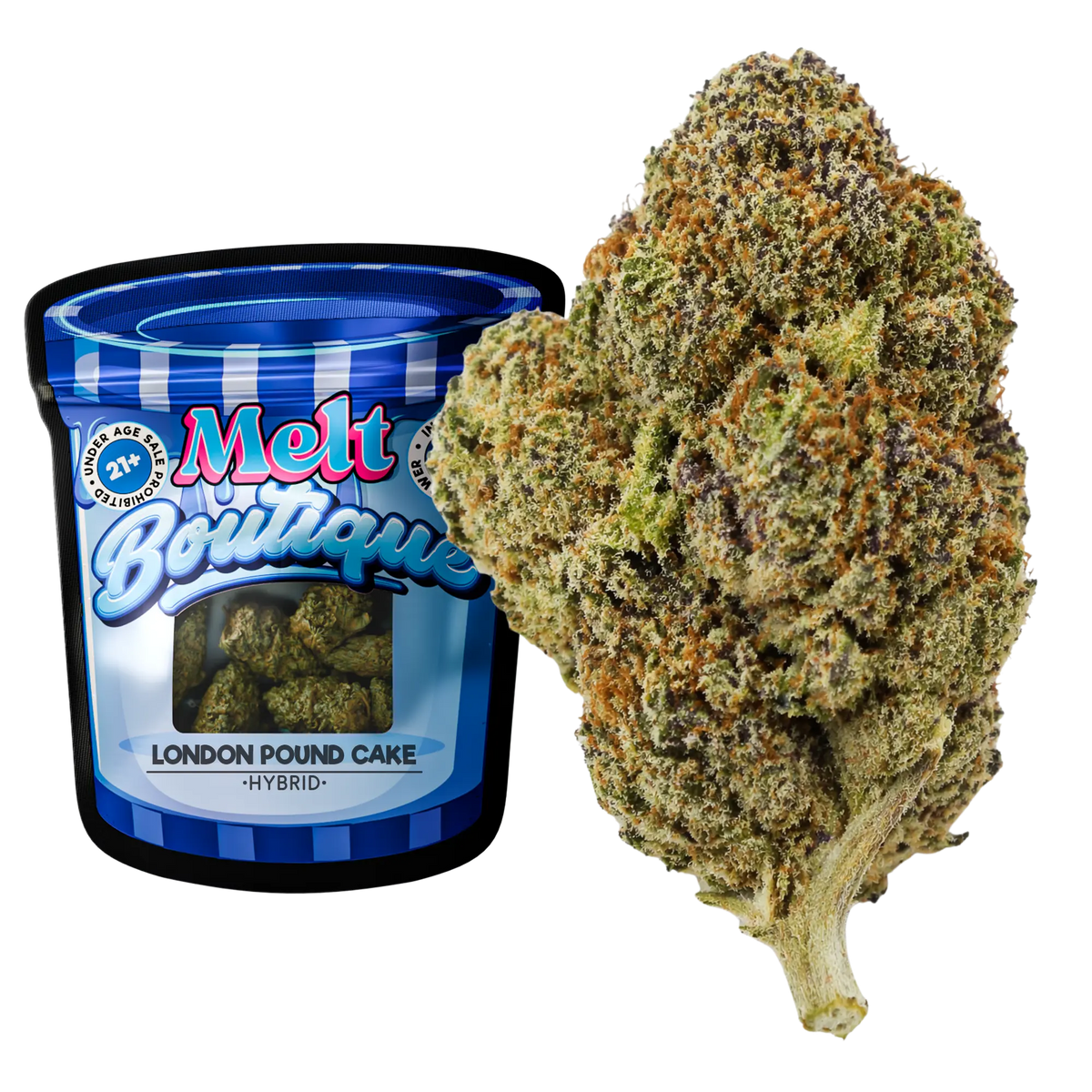 London Pound Cake Indica boutique craft THCA flower 3.5g