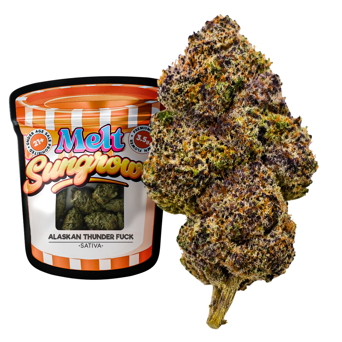 Alaskan Thunder Fuck Sativa sungrown THCA flower 3.5g