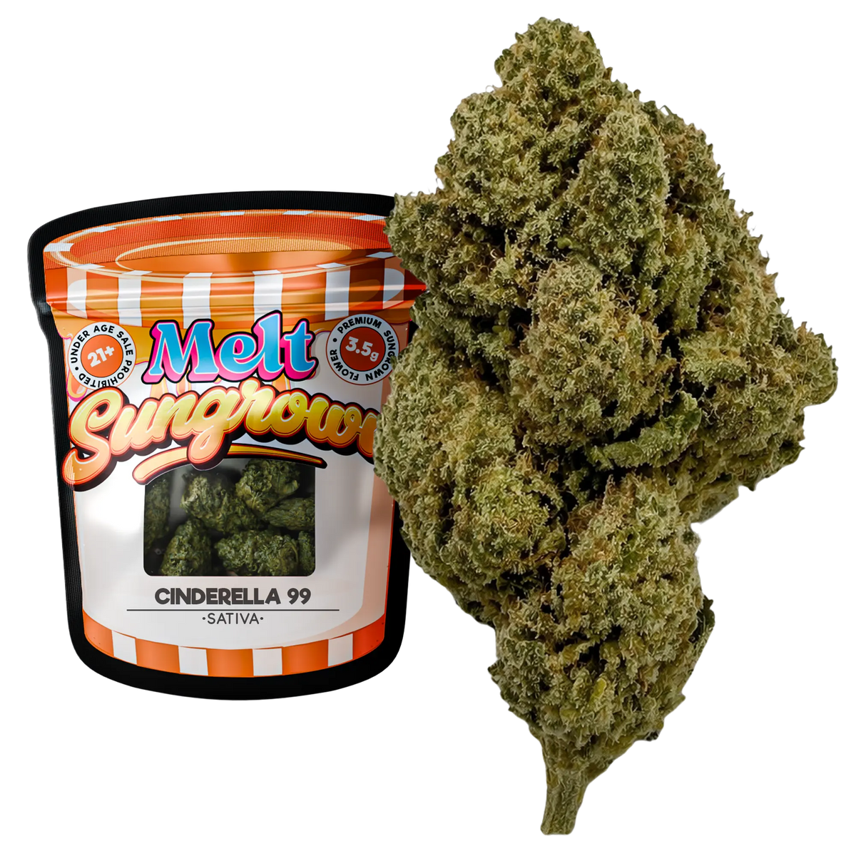 Cinderella 99 Sativa sungrown THCA flower 3.5g