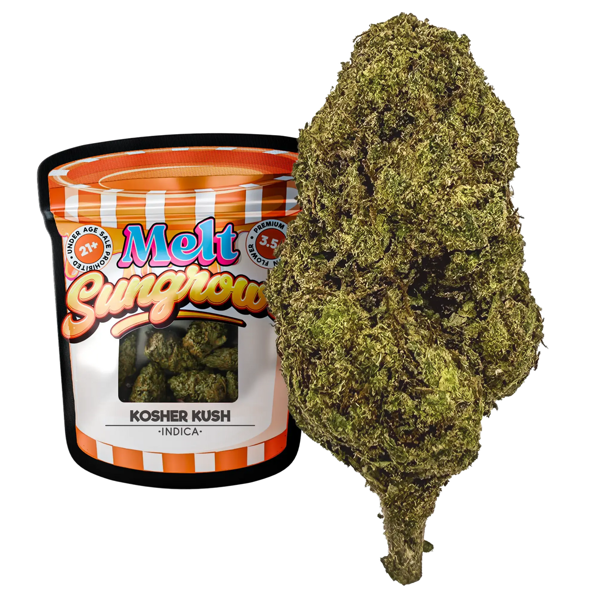 Kosher Kush Indica THCA flower 3.5g by Melt