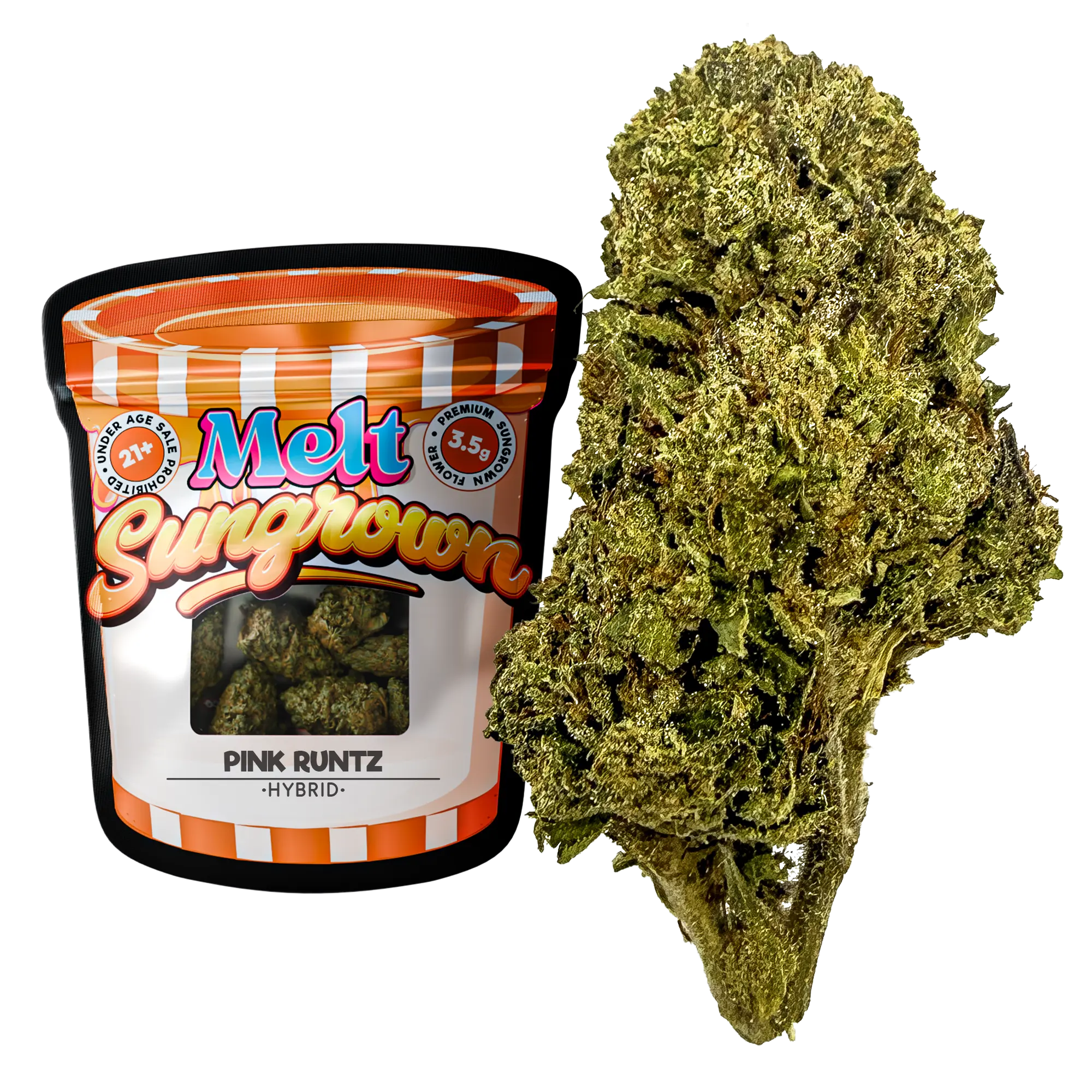 Pink Runtz hybrid sungrown THCA flower 3.5g