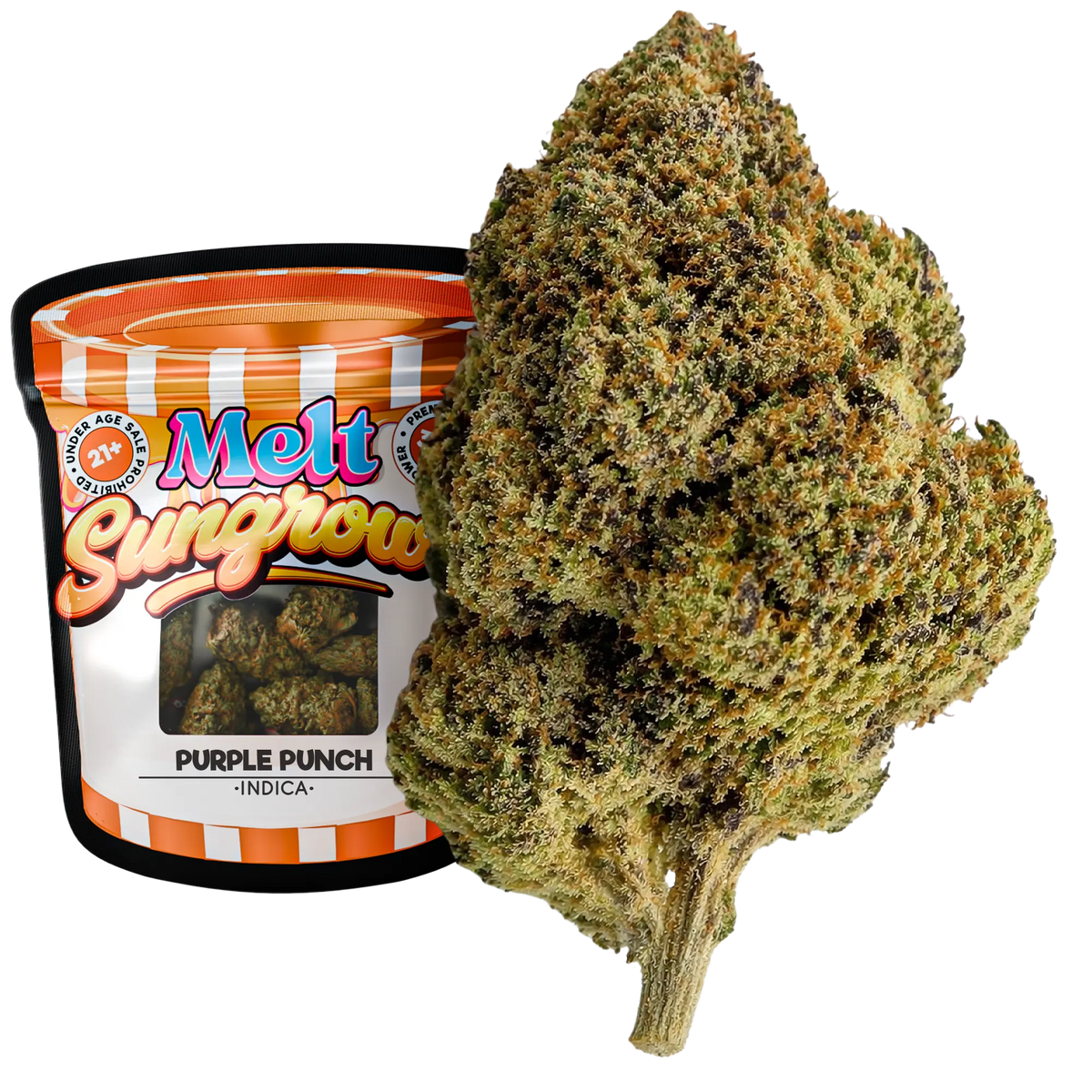 Purple Punch Indica sungrown THCA flower 3.5g